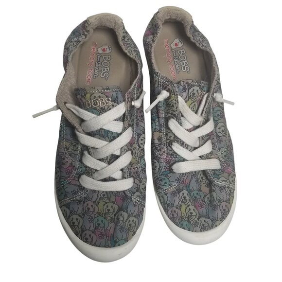 Skechers Dog Beach Bingo Women's Grey Shoes Sz 10 - Picture 1 of 9